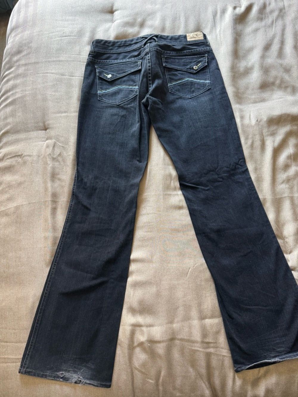 Vintage Armani Exchange Dark Indigo Wide Leg Jeans